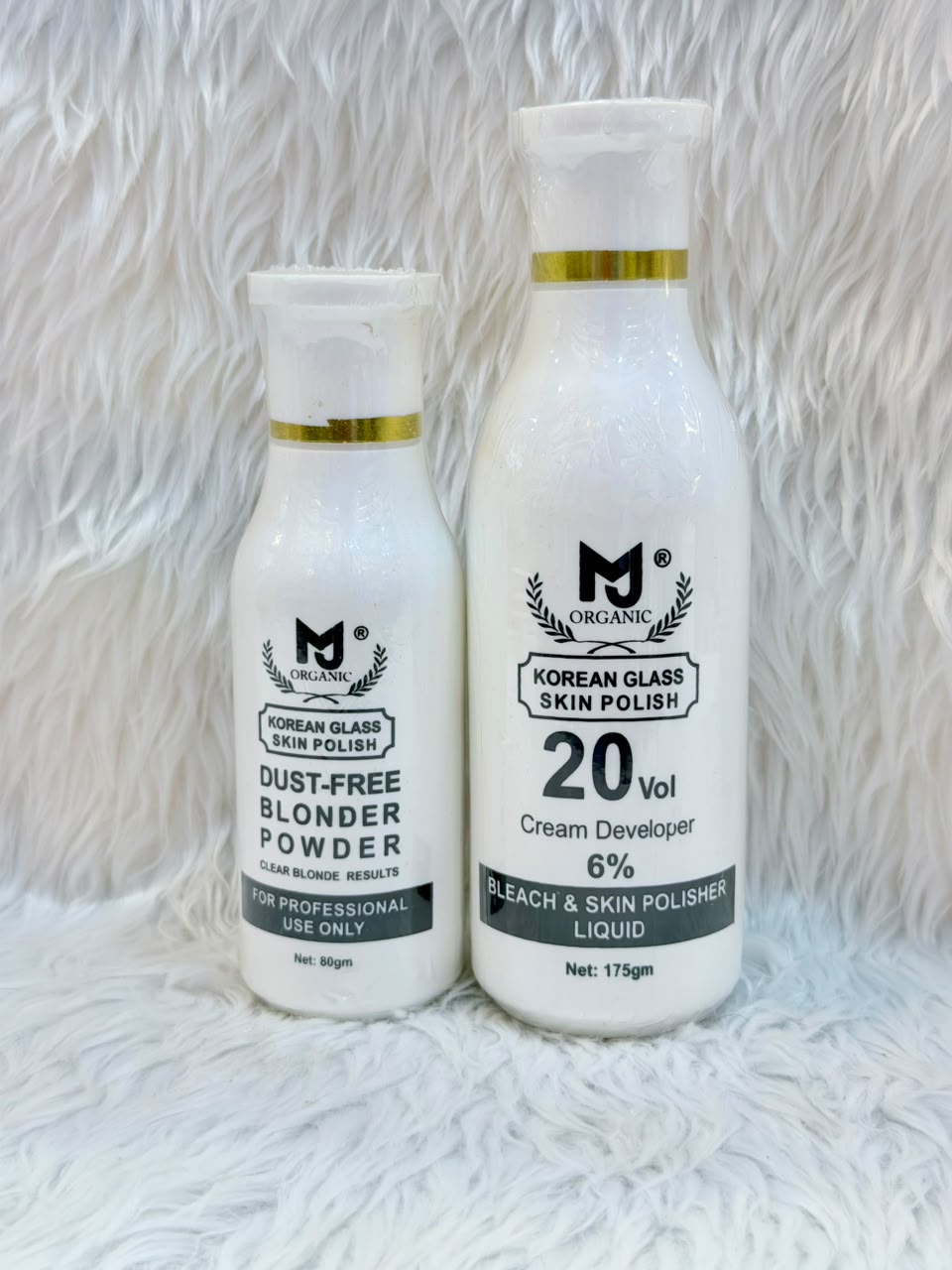 MJ Organic Korean Glass Skin Polish Bleach Kit
