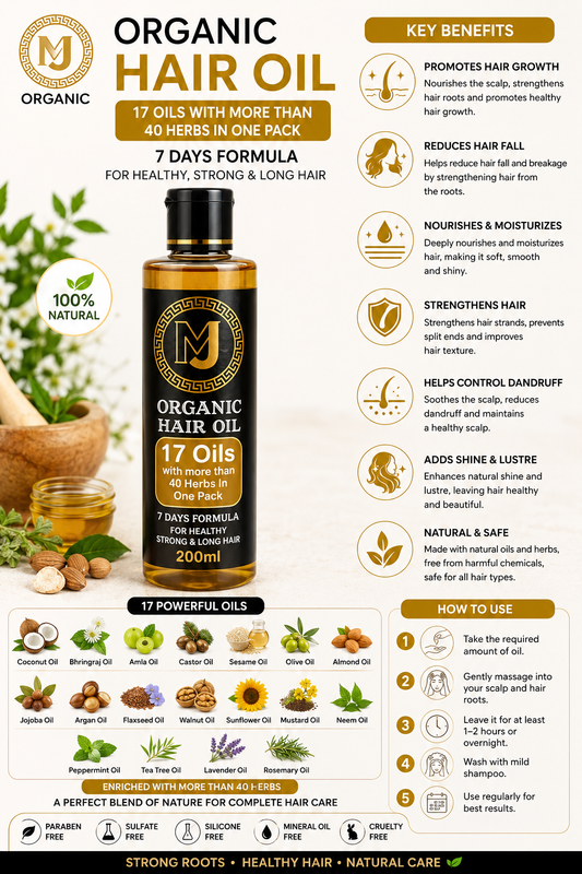 MJ Organic Hair Oil