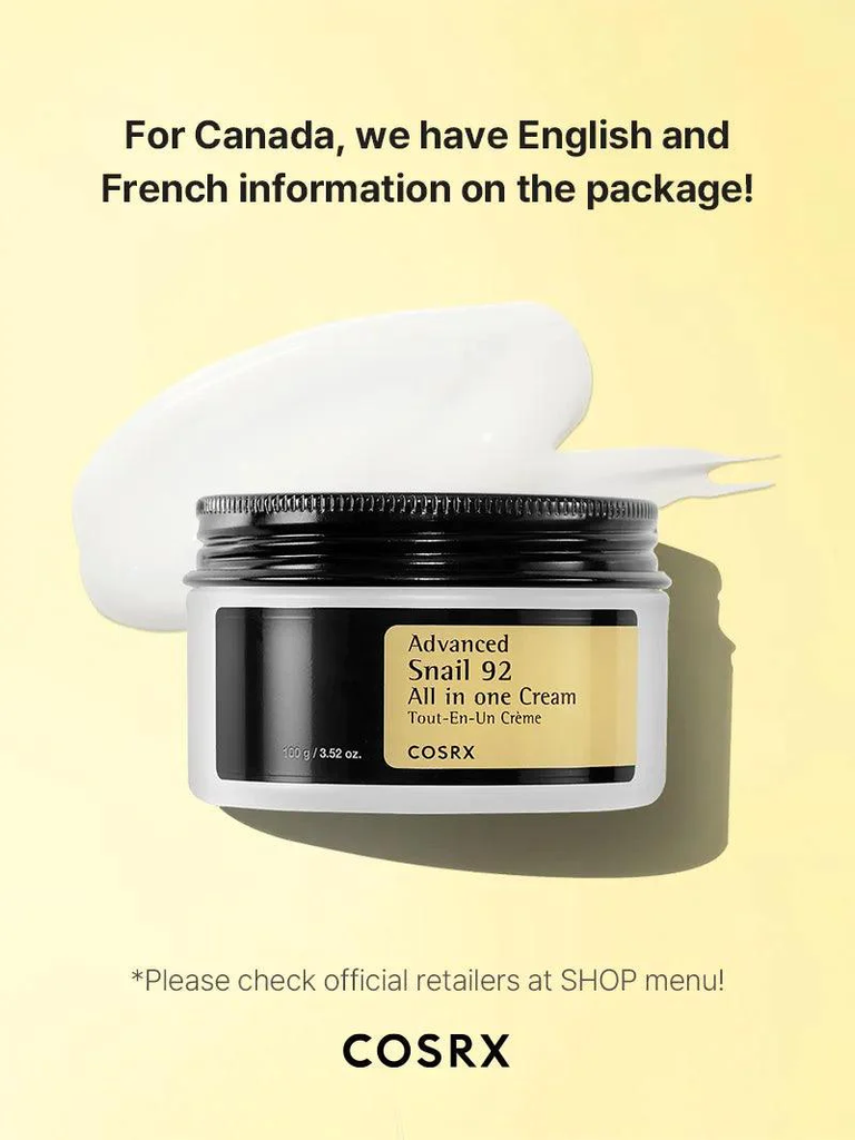 [COSRX] Advanced Snail 92 All in one Cream, 100 g